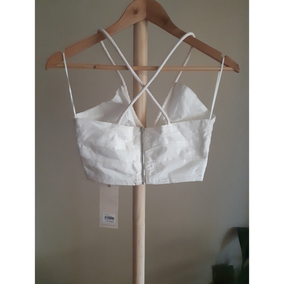 BEC + BRIDGE Eli Crop Top White *Size 6 Nwt* - Picture 5 of 9